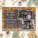 Ein wenig schmutzig und viel nettes Foto Feiertagskarte<br><div class="desc">Meine A Little Naughty and A lot Nice Funny Foto Holiday Card ist der perfekte Weg,  um die Verbindung in dieser Ferienzeit bleibe. Foto von Nathan Dumlao zu Unsplash</div>