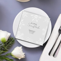 Ein wenig Snowflake Babydusche grau