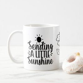 Ein wenig Sonne senden, inspirierende Tasse für Zi