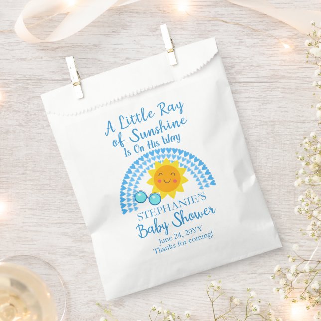 Ein wenig Sonnenschein-Baby-Dusche Geschenktütchen (Ausgeschnitten)