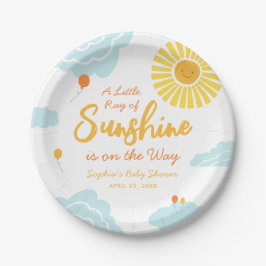 Ein wenig Sonnenschein Baby Duschpapier Teller