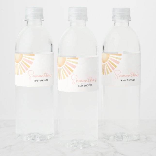 Ein wenig Sonnenschein-Babydusche (Flaschen)
