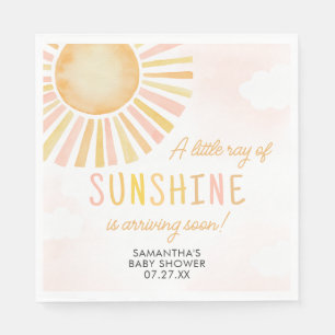 Ein wenig Sonnenschein-Babydusche Serviette