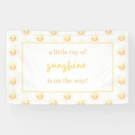 Ein wenig Sonnenschein ist auf dem Weg Baby Dusche Banner
