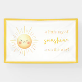 Ein wenig Sonnenschein ist auf dem Weg Baby Dusche Banner