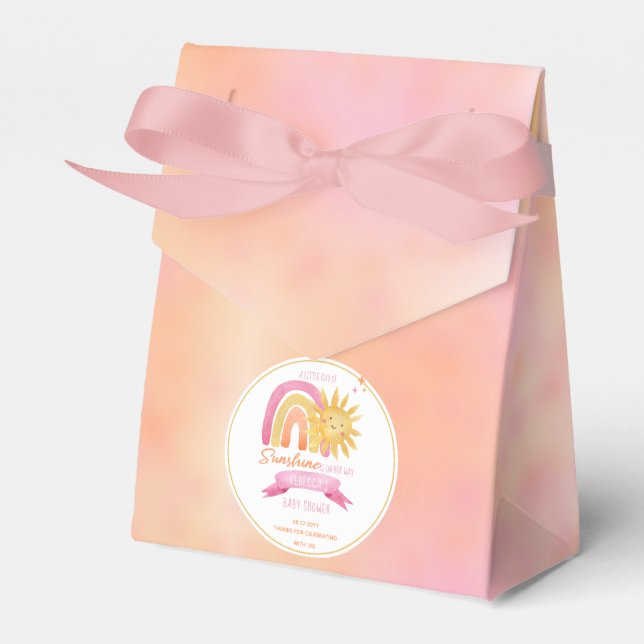 Ein wenig Sonnenschein-Mädchen-Dusche Geschenkschachtel (Vorderseite)