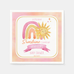 Ein wenig Sonnenschein-Mädchen-Dusche Serviette