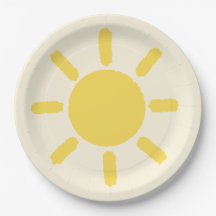Ein wenig Sonnenschein-Party-Teller