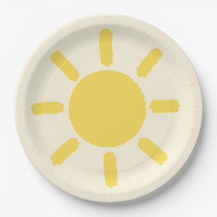 Ein wenig Sonnenschein-Party-Teller Pappteller