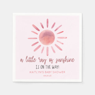 Ein wenig Sonnenschein, Pink-Sonnendusche Serviette
