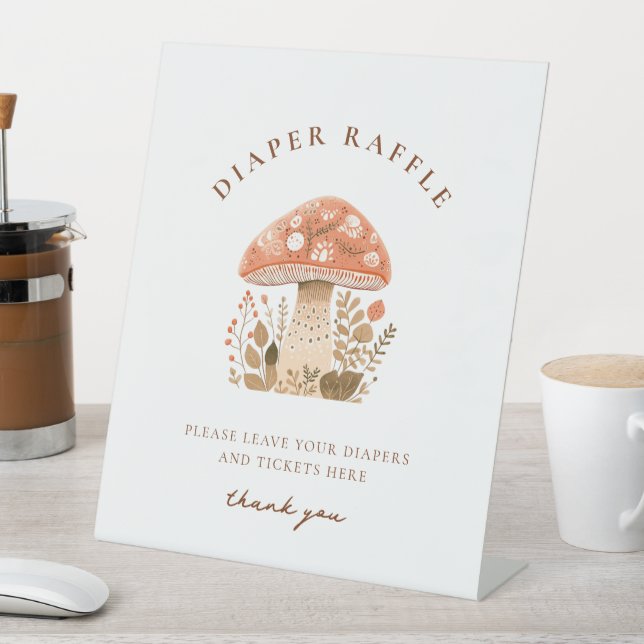 Ein wenig Spaß Typ Mushroom Kinderdusche Sockelschild (In Situ)