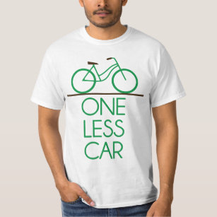 Ein weniger Auto-Erdfreundliches Fahrrad T-Shirt