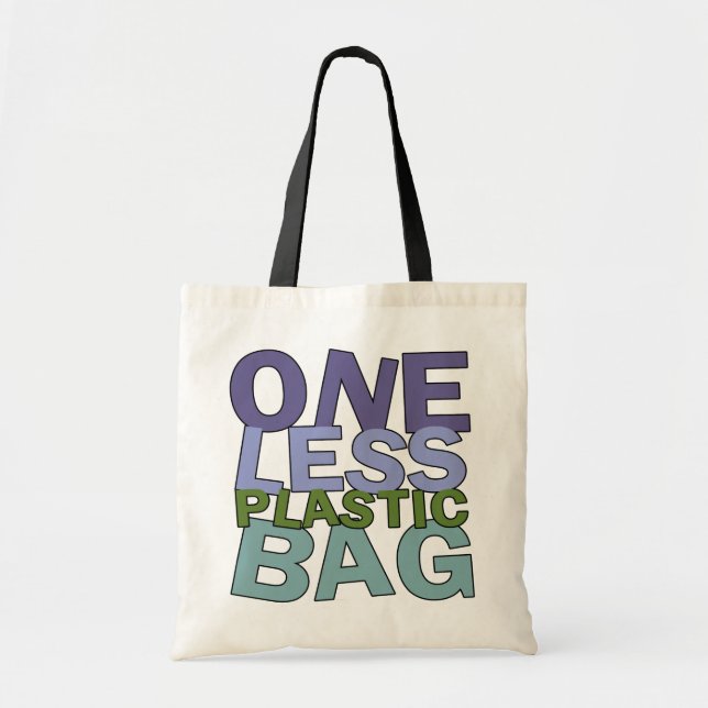 EIN WENIGER PLASTIKTASCHE TRAGETASCHE (Vorne)