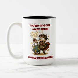 Ein Wettkampf weg von der Weltmeisterschaft - ein  Zweifarbige Tasse