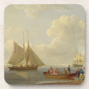 Ein Wherry, der Passagiere heraus bis zwei nimmt, Untersetzer