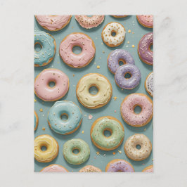 Ein Whimsikant Pastel Donut Dream Feiertagspostkarte