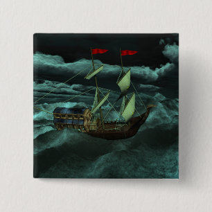 Ein "Wild and Stormy Sea"-Button Button