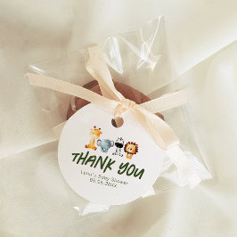 Ein wilder ist unterwegs mit Safari Baby Dusche Geschenkanhänger