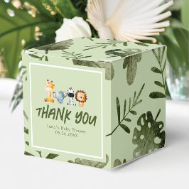 Ein wilder ist unterwegs mit Safari Baby Dusche Geschenkschachtel