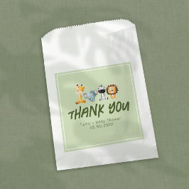 Ein wilder ist unterwegs mit Safari Baby Dusche Geschenktütchen