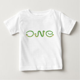 Ein wildes Baby mit auffallender Schlangen-Design Baby T-shirt