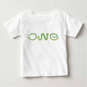 Ein wildes Baby mit auffallender Schlangen-Design Baby T-shirt