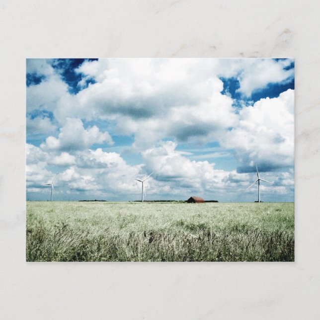 Ein Windpark Postkarte (Vorderseite)