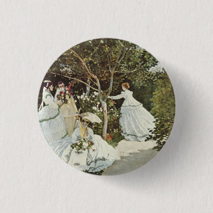 Ein Windrad in Zaandam Claude Monet Button