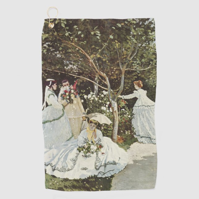 Ein Windrad in Zaandam Claude Monet Golfhandtuch (Vorderseite)