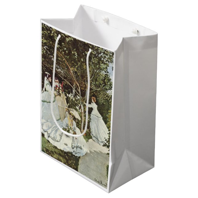 Ein Windrad in Zaandam Claude Monet Mittlere Geschenktüte (Vorderseite Schrägansicht)