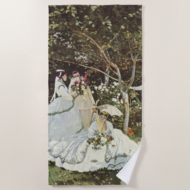 Ein Windrad in Zaandam Claude Monet Strandtuch (Vorderseite)