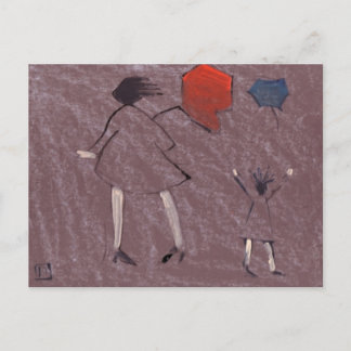 EIN WINDY DAY POSTKARTE