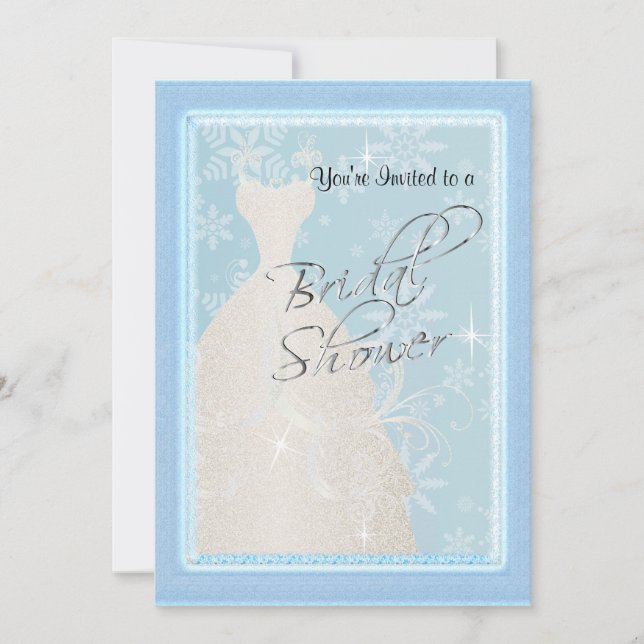 Ein Winter-Brautparty Einladung (Vorderseite)