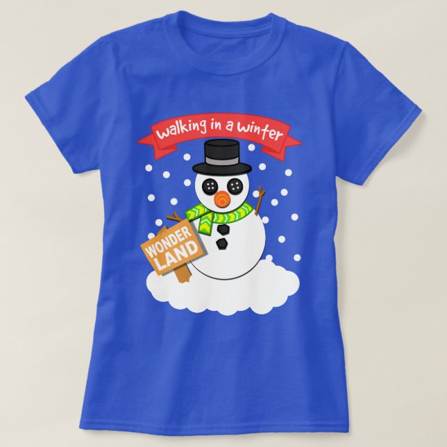 Ein Winter-Märchenland T-Shirt (Design vorne)