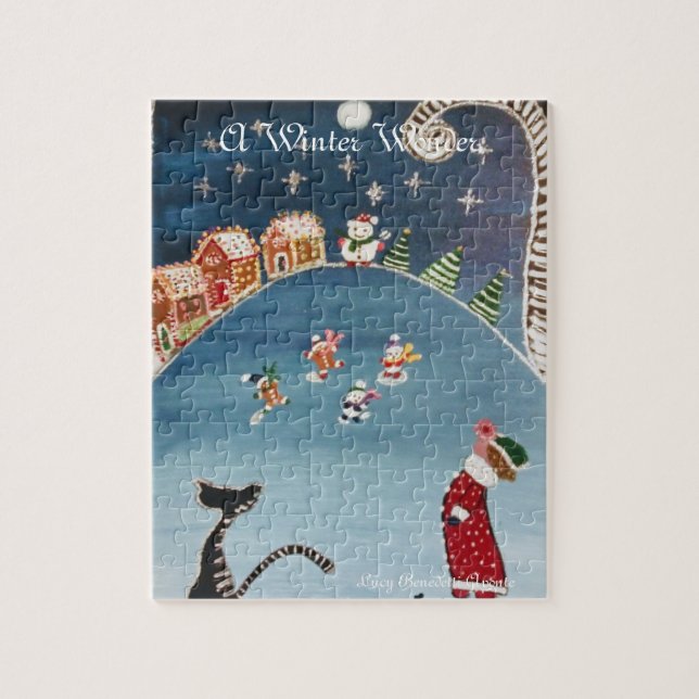 Ein Winter-Wunder-Jigsaw-Puzzle (Vertikal)