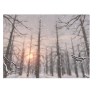 Ein Winterabend-Traumtablett Tischdecke