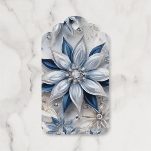 Ein Wintererlebnis-Dekor mit Schneeflocken Geschenkanhänger