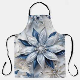 Ein Wintererlebnis-Dekor mit Schneeflocken Schürze