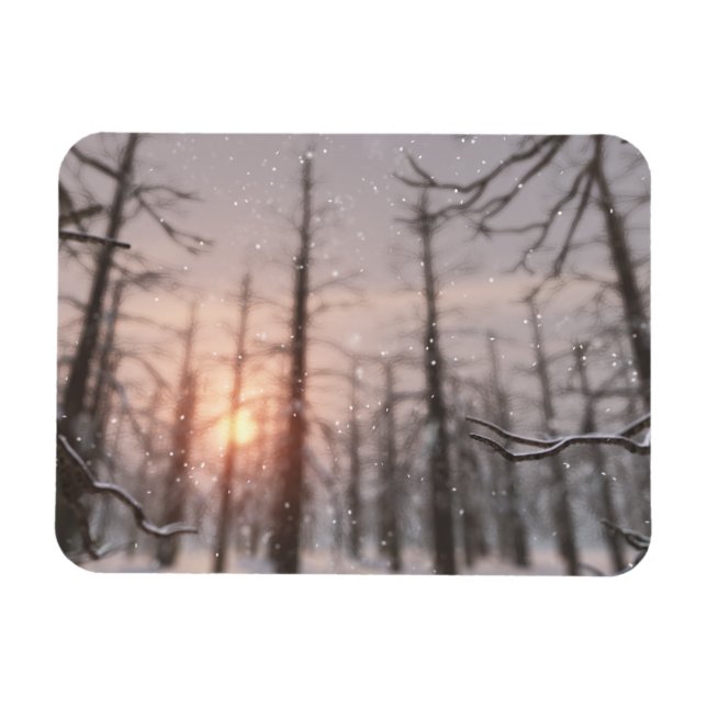 Ein winterlicher, flexibler Traum Magnet (Horizontal)