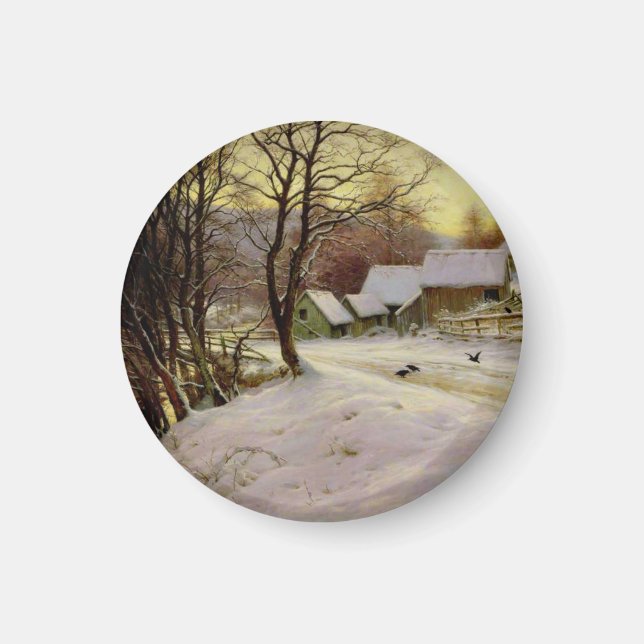 Ein Wintermorgen Magnet (Vorne)