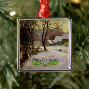 Ein Wintermorgens, schöne Kunst, Ornament Aus Metall