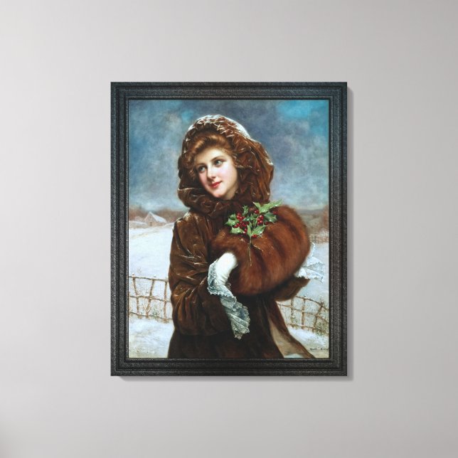 Ein Winterschmuck von Francois Martin-Kavel Leinwanddruck (Vorderseite)