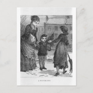 Ein Wintertag Postkarte