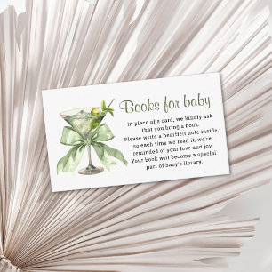 Ein winzig Kleiner Weise Grüne Schleife Martini Bü Begleitkarte