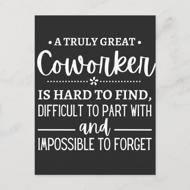 Ein wirklich großartiger Mitarbeiter Feiertagspostkarte (Vorderseite)