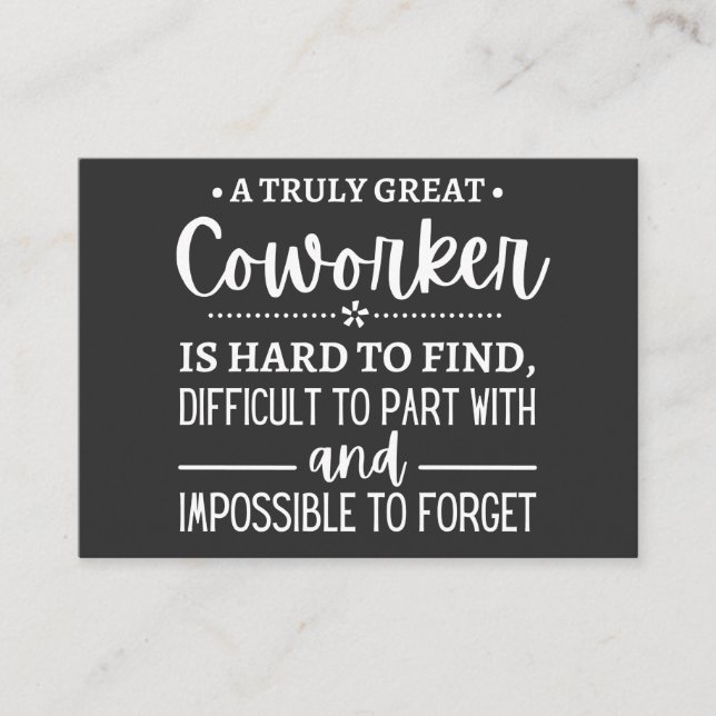 Ein wirklich großartiger Mitarbeiter Visitenkarte (Vorderseite)