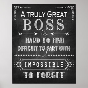 Ein wirklich großartiges Boss Poster