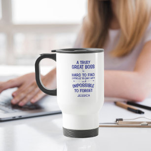 Ein wirklich großer Boss Personalisiert Reisebecher