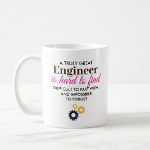 Ein wirklich großer Ingenieur - Personalisierter N Kaffeetasse