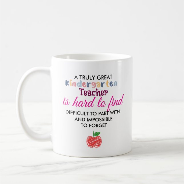 Ein wirklich großer Kindergarten - Personalisiert Kaffeetasse (Links)